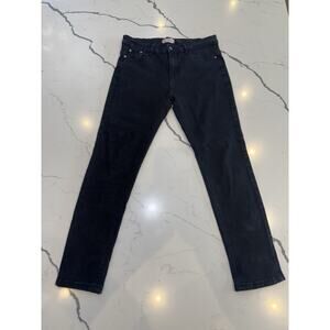 Red Button Black Skinny Jeans Womens Juniors Size 11/30 Stretch Denim